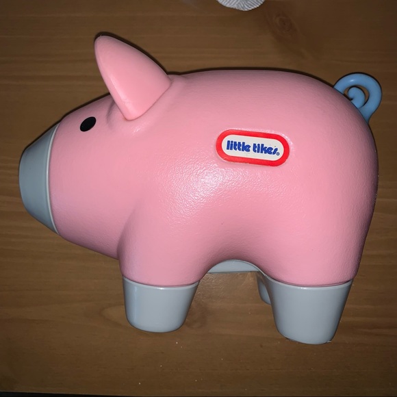 Little Tikes Toys Vintage Little Tikes Pink Gray Plastic Piggy Pig